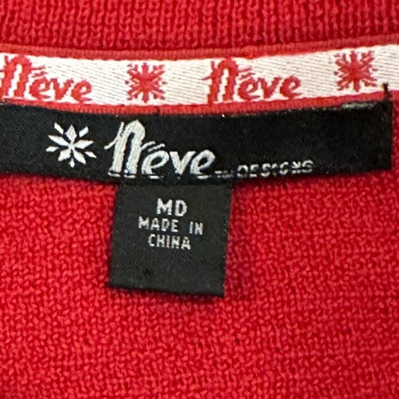 Vibrant Red Women's Turtleneck Sweater - Picture 4 of 8